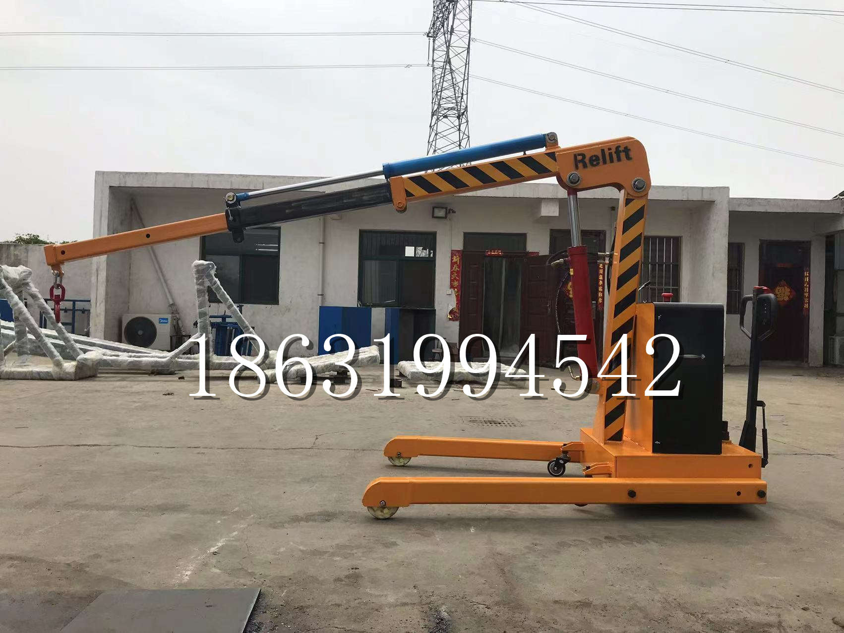 延边朝鲜族自治州久征定做3吨三轮随车吊 农用园林绿化移树吊 平板工程用小吊机