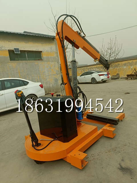 延边朝鲜族自治州自卸车厢随车吊 自制轮式四不像起重机 四驱平板吊 5吨 贵盛